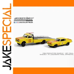 1967 C-30 Ramp Truck & Camaro 1/64 Scale Set