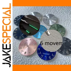 28.5mm Blue Luminous Dial for NH35/NH36 Watches