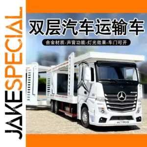 Mercedes-Benz 1:24 Scale Double-Decker Transport Model