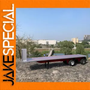 1/32 Scale Diecast Truck Model with Striped Flatbed