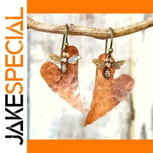 Vintage Honeybee Drop Earrings