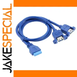 Blue USB 3.0 Splitter Cable 50cm