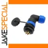Waterproof Angle Connector IP68 for Industrial Use