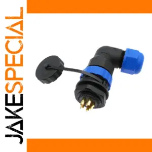 Waterproof Angle Connector IP68 for Industrial Use