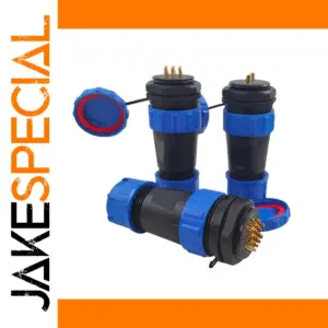 Waterproof IP68 Connector with Gold-Plated Contacts