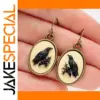 Vintage Crow Earrings for Women