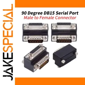 90-Degree DB15 Serial Port Connector for Devices