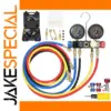 Professional HVAC Manifold Gauge Set with Dual Gauges