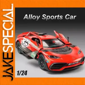 Red Alloy Sports Car Model 1:24 Scale