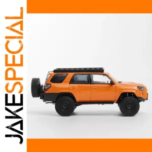 Vibrant Orange Die-Cast Off-Road Truck Model