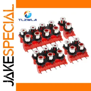 RCA Female Connector Set for AV Projects