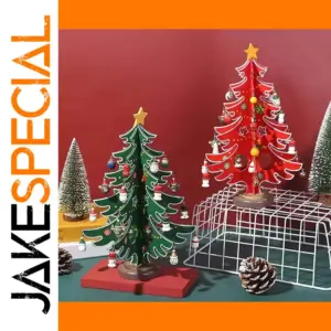 Colorful Wooden Christmas Tree Decor