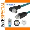 Industrial Ethernet Cable with M12 and RJ45 Connectors
