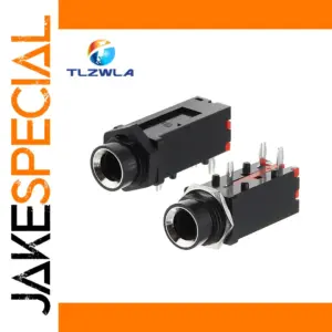 Set of 5 PJ-309 6.35mm Stereo Jack Sockets