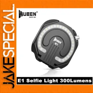 Black E1 Mini EDC Rechargeable Flashlight