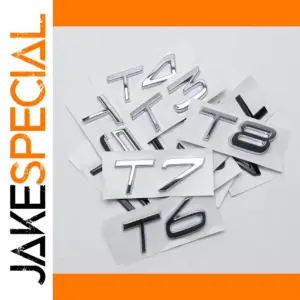 Mercedes 3D ABS Emblem Sticker Kit in Silver/Black