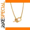 Elegant Stainless Steel Gold-Color Heart Necklace