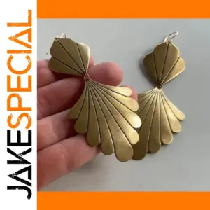 Vintage Geometric Flower Drop Earrings for Women