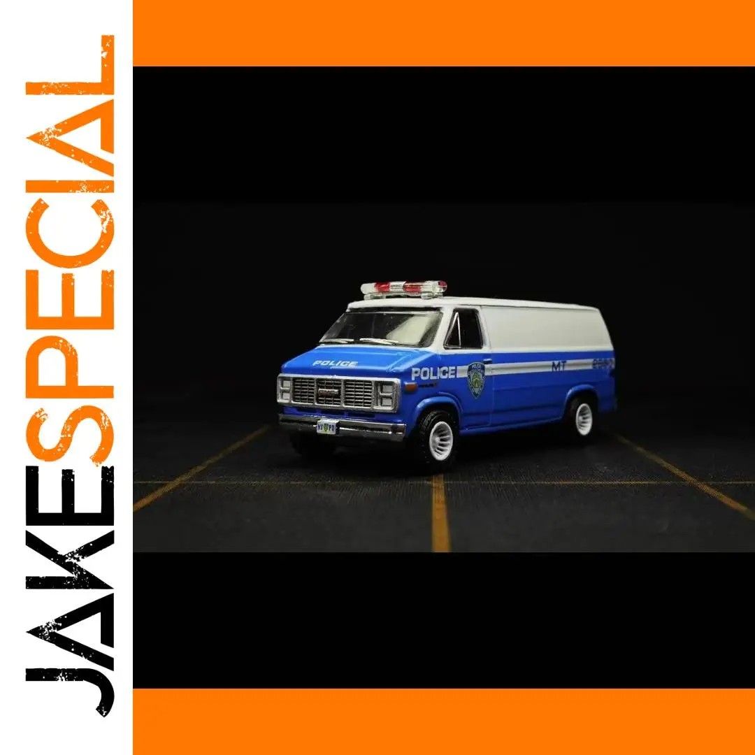 NYPD GMC Vandura Diecast Model 1:64 Scale 1 NYPD GMC Vandura Diecast Model 1:64 Scale
