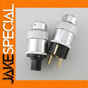 Premium Gold-Plated US/EU Power Connector