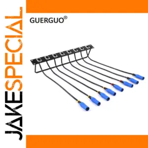 Professional 1U Rack-Mount XLR Patch Panel System