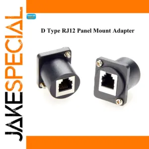 D-type RJ12 Panel Mount Adapter Model PCM-0570