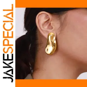Bold Gold Stainless Steel Earrings
