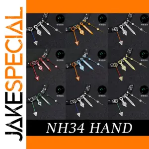 Blue Green Luminous NH34 Watch Hands Set
