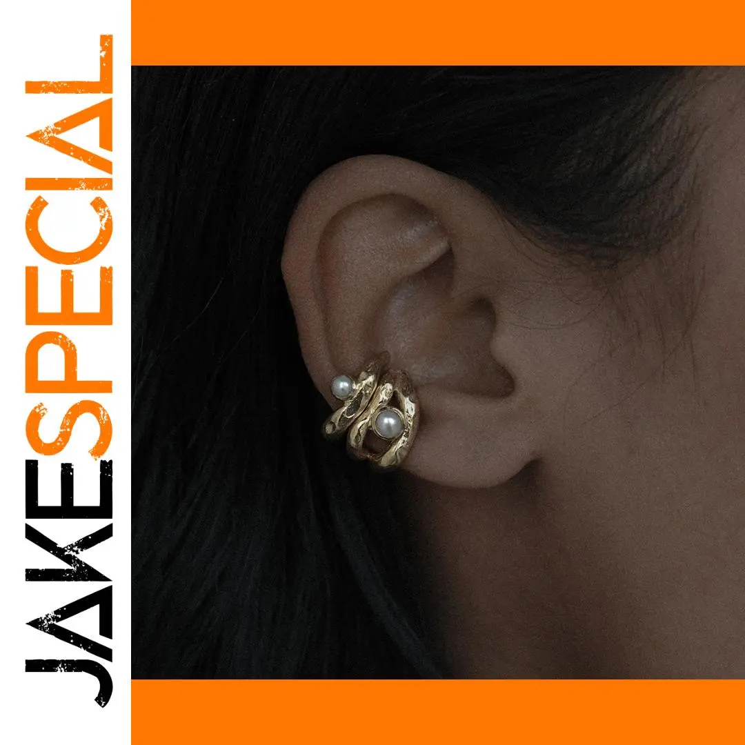 Elegant Gold Pearl Stainless Steel Earrings 1 Elegant Gold Pearl Stainless Steel Earrings