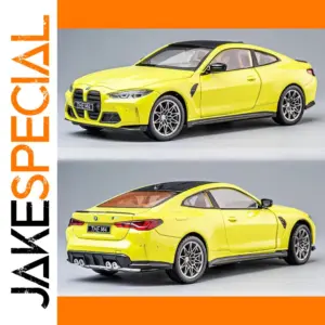Yellow BMW M4 G82 1:23 Scale Model Car