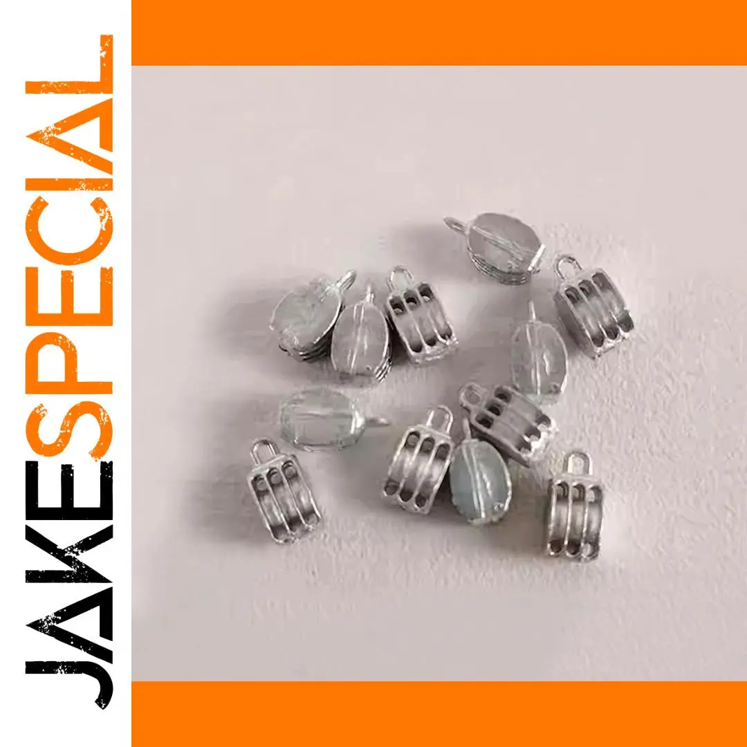 Model Ship Zinc Alloy Pulley Set 12pcs 9x5x4mm 1 Model Ship Zinc Alloy Pulley Set 12pcs 9x5x4mm