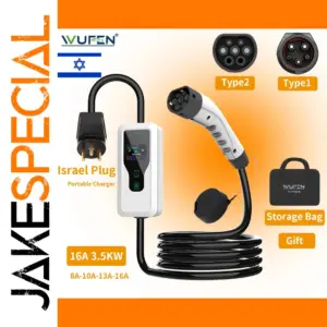 WUFEN 3.5kW Portable EV Charger 220-250V