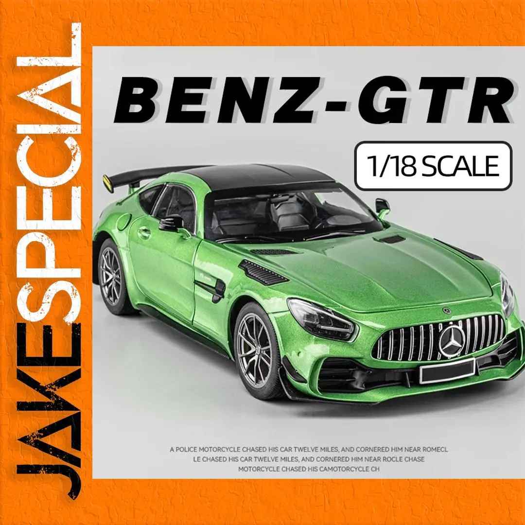 Green Mercedes Benz AMG GTR 1/18 Diecast Model 1 Green Mercedes Benz AMG GTR 1/18 Diecast Model