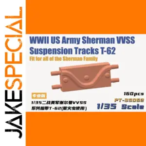 WWII Sherman VVSS Tracks for T-62 Model