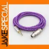 Purple 8-Core Audio Cable with XLR and 3.5mm Plug