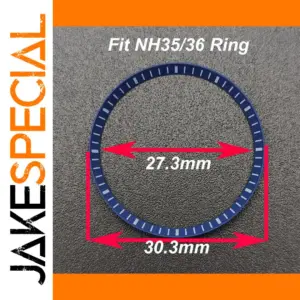 Blue Watch Chapter Ring for NH35/NH36 Movements