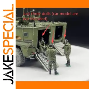 Russian Modern Army Dolls Set of 3 1/72 Scale