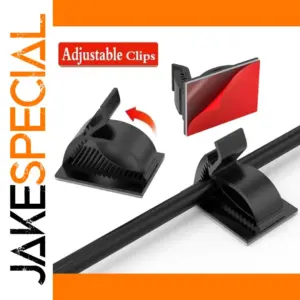 Black Adjustable Cable Organizer Set