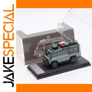 Land Rover Defender 1/64 Diecast Model in Military Green