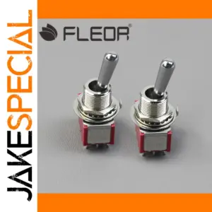12-Pin Red Chrome Guitar Toggle Switch