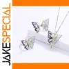 Sterling Silver Butterfly Jewelry Set