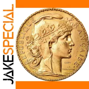 Brass Replica of 1910 Marianne Rooster Coin