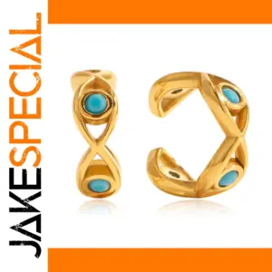 Gold-Tone Stainless Steel Clip Earrings JDE0307070