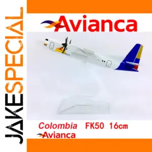 FK50 F-50 Aircraft Model from Avianca and Satena