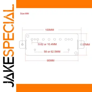 Brass Pickup Baseplates for 8-String Guitar