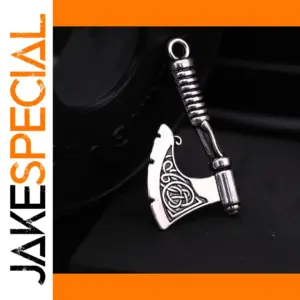 Slavic Axe Pendant with Celtic Knots