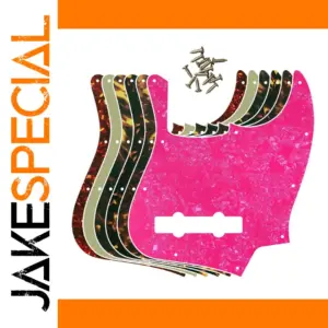 Vibrant 5-String Jazz Bass Pickguard