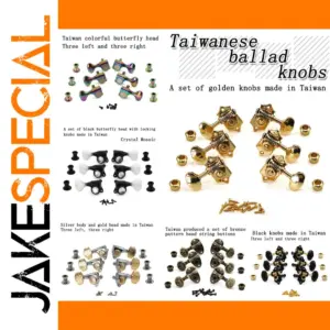 Decorative Guitar Tuners Set for Electric and Acoustic Guitars