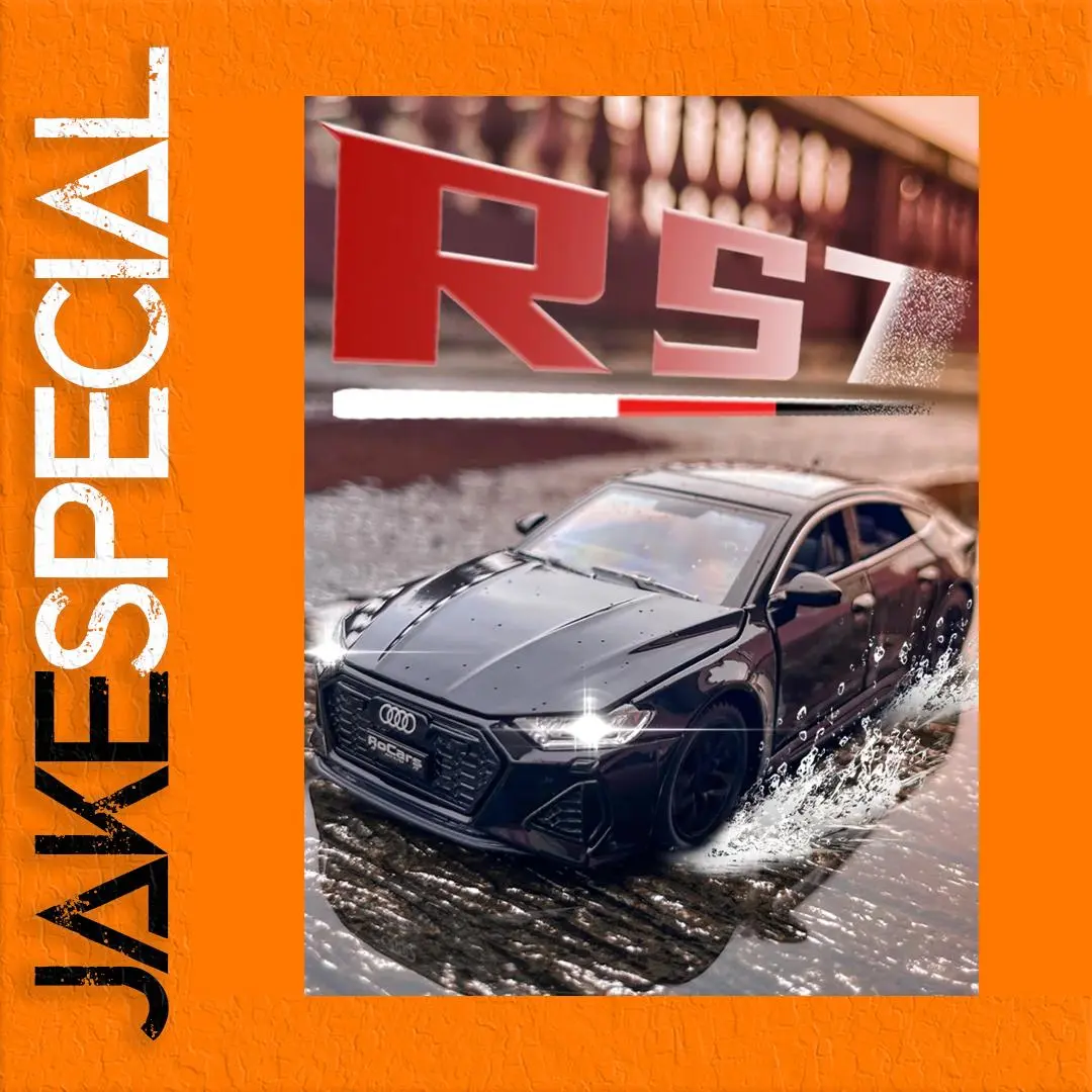 Black Audi RS7 1:32 Scale Diecast Model 1 Black Audi RS7 1:32 Scale Diecast Model