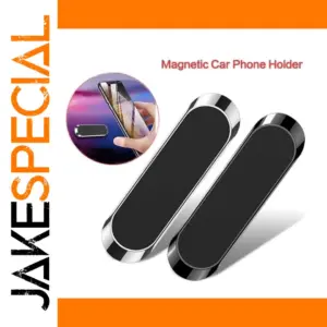Magnetic Car Phone Holder in Black & Silver